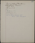 George Bellows Record Book B: Page 235 thumbnail