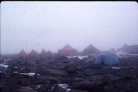 Base camp in fog, Dunde Ice Cap thumbnail