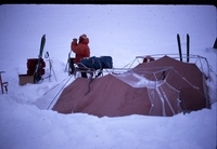 Tent camp on plateau, Mt Logan thumbnail