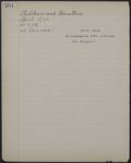 George Bellows Record Book B: Page 204 thumbnail