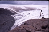 Outlet glacier from survey station, Dunde Ice Cap thumbnail