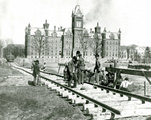 Main Library construction, 1911
