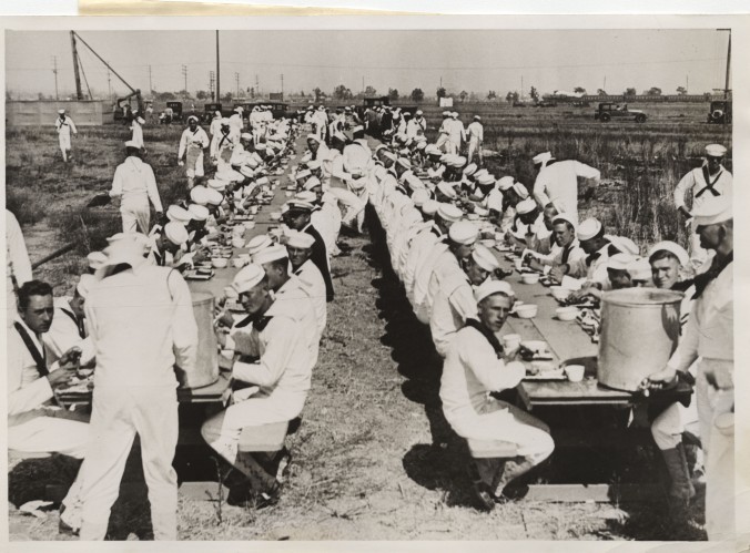 Sailors eating