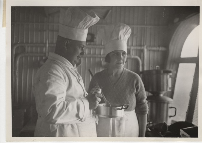 Lady Drummond Hay and Chef Manz