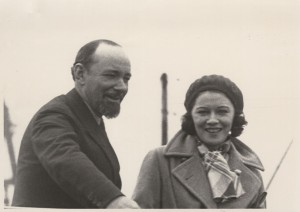 Sir Hubert Wilkins with his wife, Lady Susan.