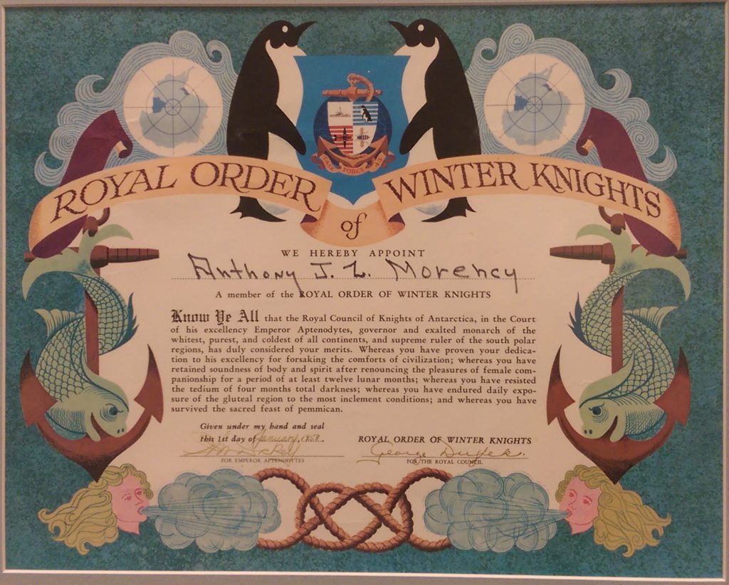 Image taken from the Anthony Morency Papers. Box 2013.5.