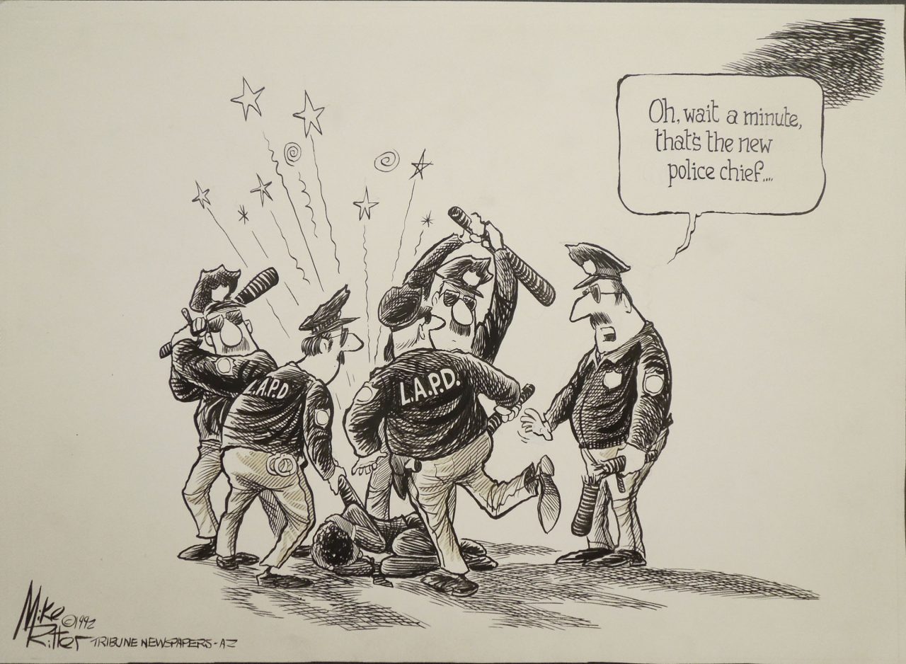 Political Cartoon Riot Found in the Collection: Political Cartoons on Police Brutality | Billy ...