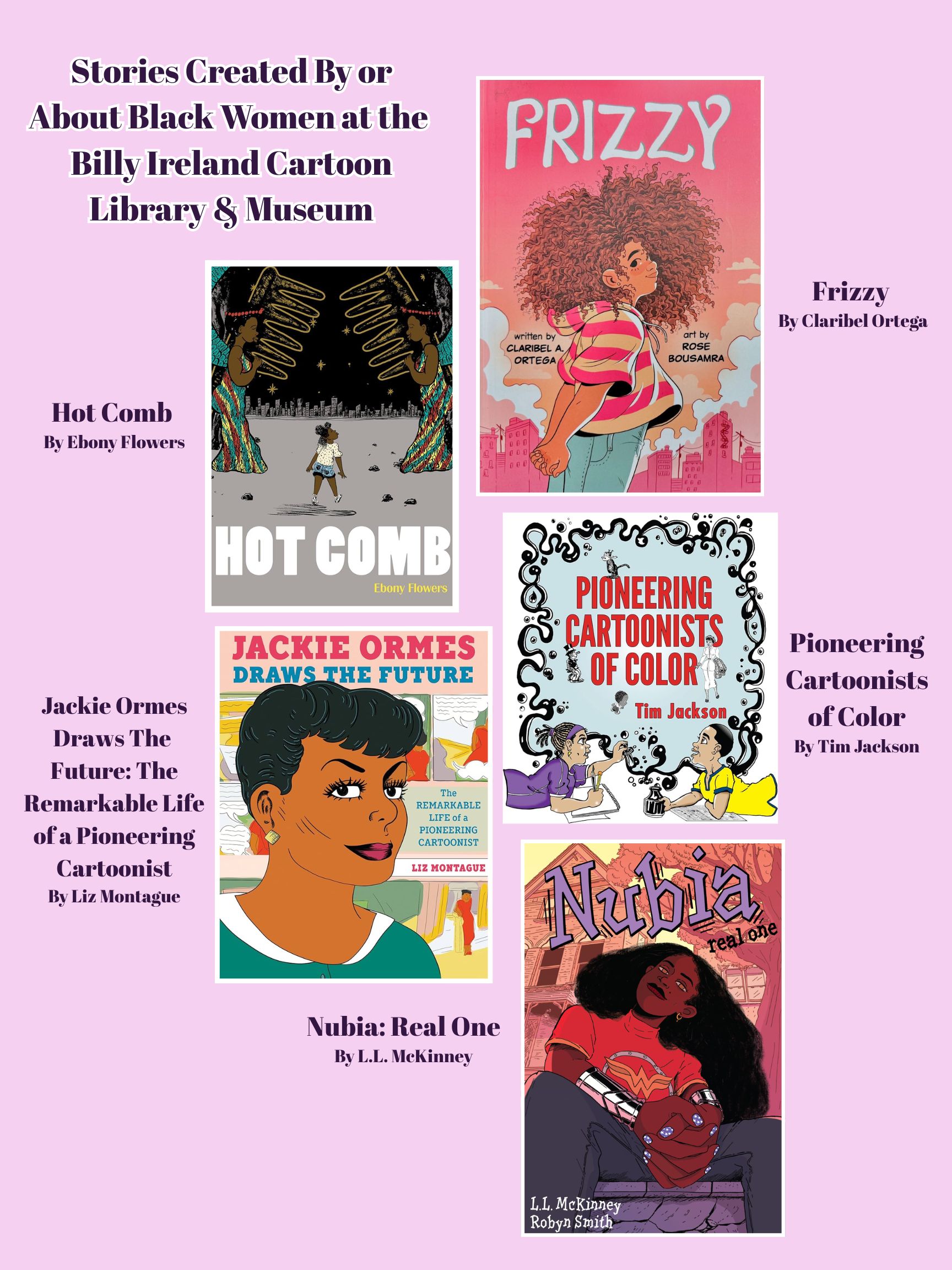 Book covers listed in caption