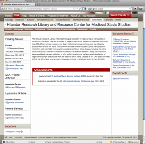 HRL/RCMSS Website