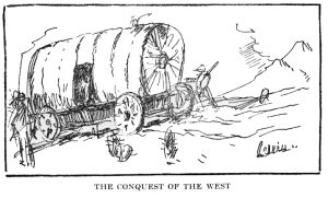 Van Loon's "The Conquest of the West" illustration